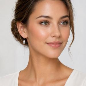 Oval-Cut CZ Dangle Drop Earrings • 7x5mm—10x8mm, Sterling Silver