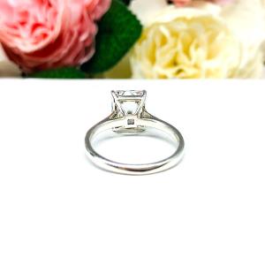 Radiant-Cut CZ Engagement Ring • 7x5mm—10x8mm, Sterling Silver