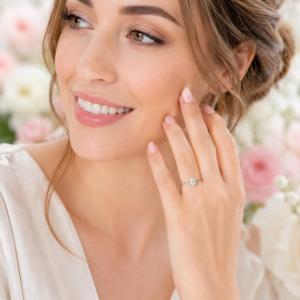 Pear-Cut CZ Engagement Ring • 8x5mm—12x8mm, Sterling Silver