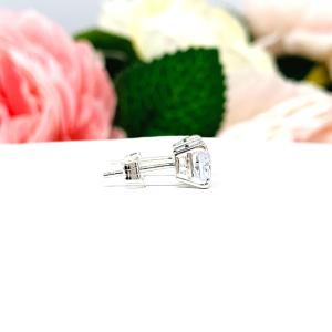 Cushion-Cut CZ Stud Earrings • 5.5mm, Sterling Silver