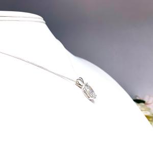 Marquise-Cut CZ Pendant or Necklace • 14x7mm, Sterling Silver