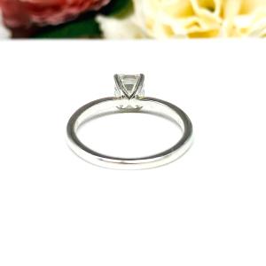 Asscher-Cut Moissanite Engagement Ring • 5mm—7mm, Sterling Silver
