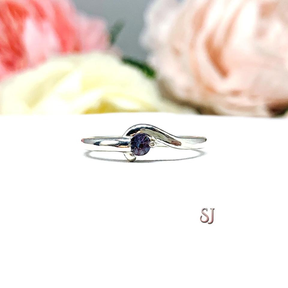 June Birthstone Lab Alexandrite Stacking Ring SIZE 6 FINAL SALE