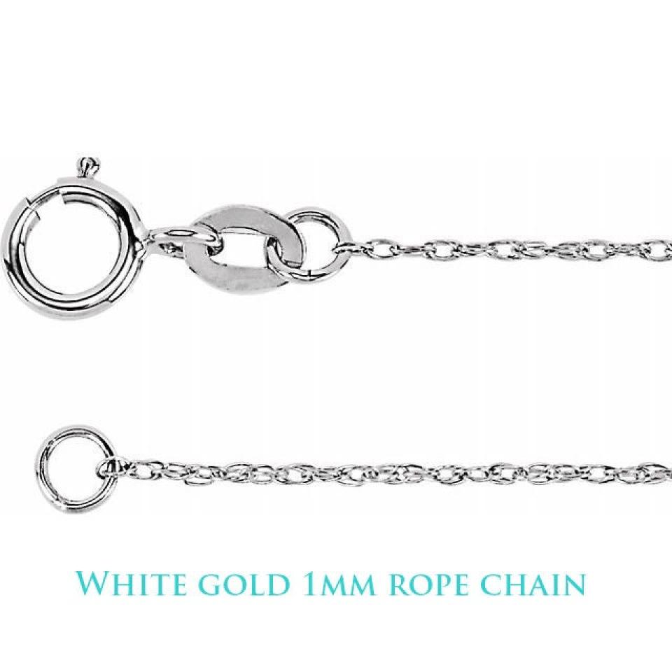 Round Aquamarine Blue Moissanite Gold Pendant with Chain FREE UPS 3RD DAY