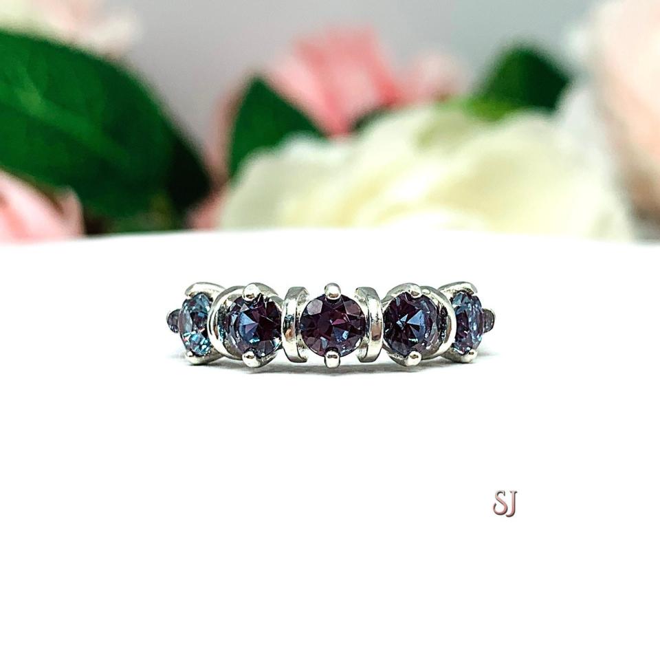 Natural Alexandrite Stone Ring in 925 Sterling Silver for Men – Almas  Collections