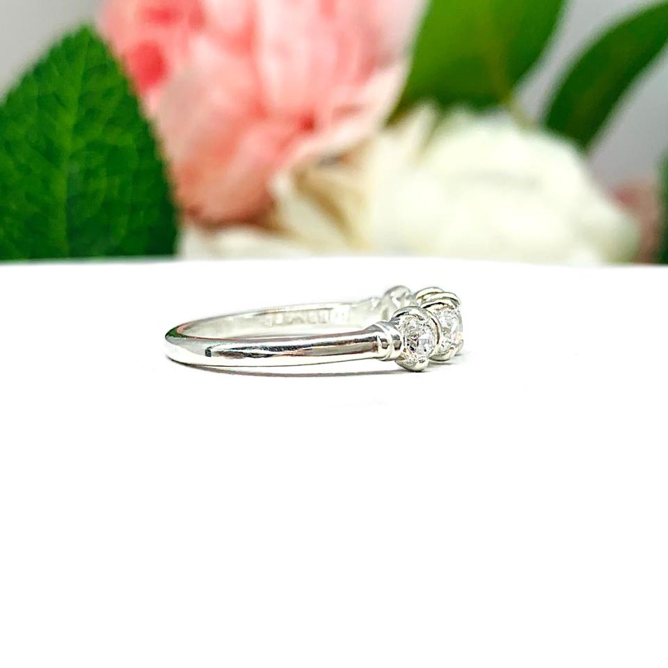Round 3mm CZ Five Stone Ring