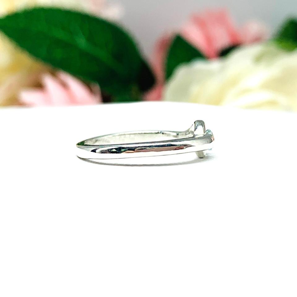 March Birthstone Aquamarine Stacking Ring SIZE 5 FINAL SALE