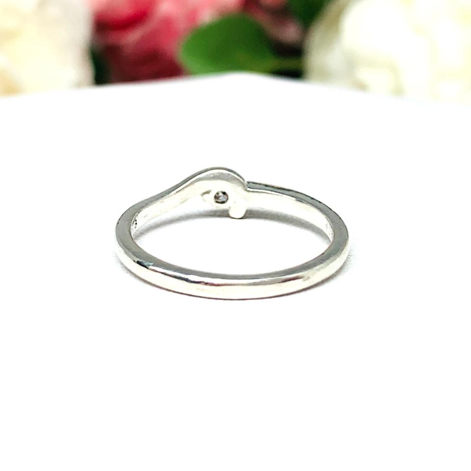April Birthstone Alternative Moissanite Stacking Ring SIZE 8 FINAL SALE