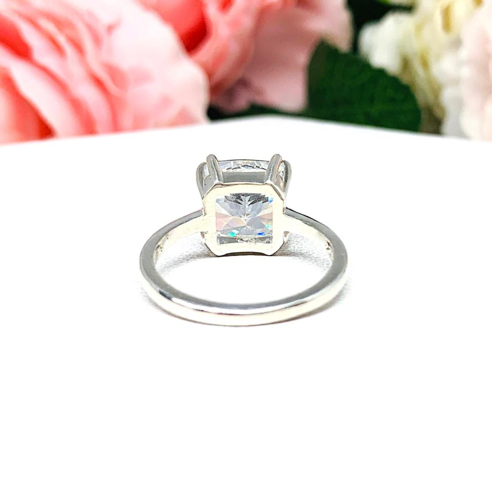 Barion Cushion 9mm CZ Engagement Ring