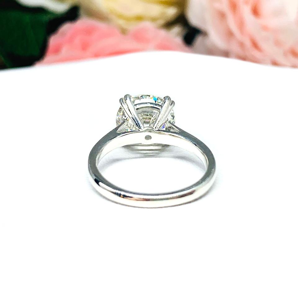 Round 10mm Cubic Zirconia Engagement Ring