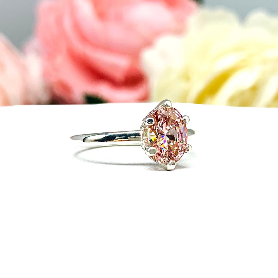 Rose gold and store cubic zirconia rings