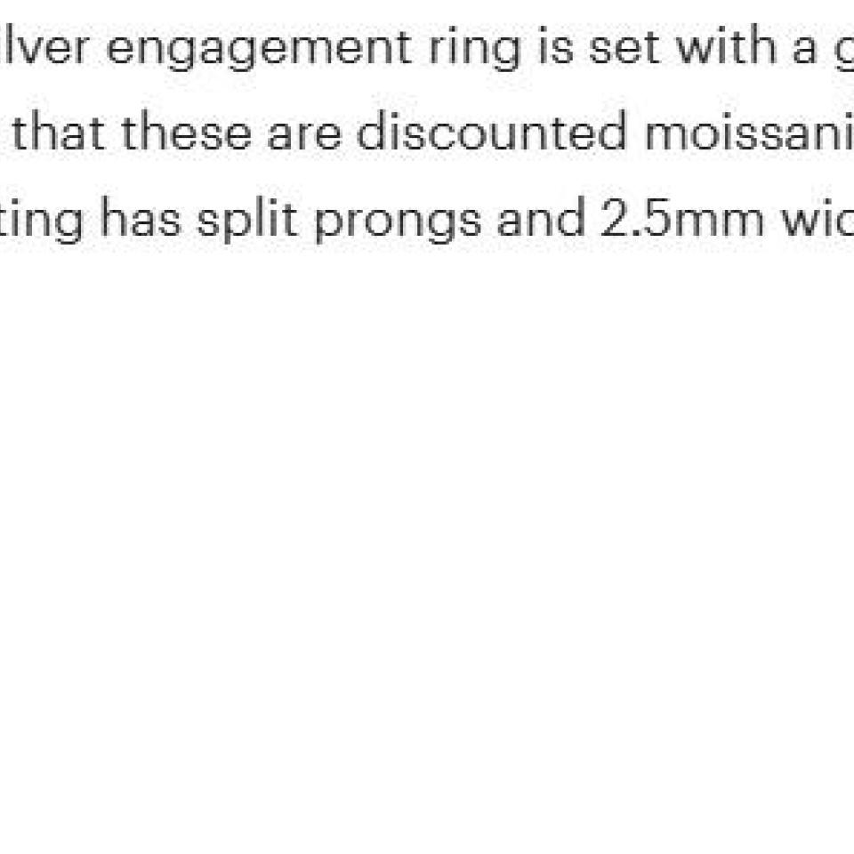 10mm Moissanite Engagement Ring – 3.5 Carat Round G/H Color Stone – Sterling Silver Size 4.75