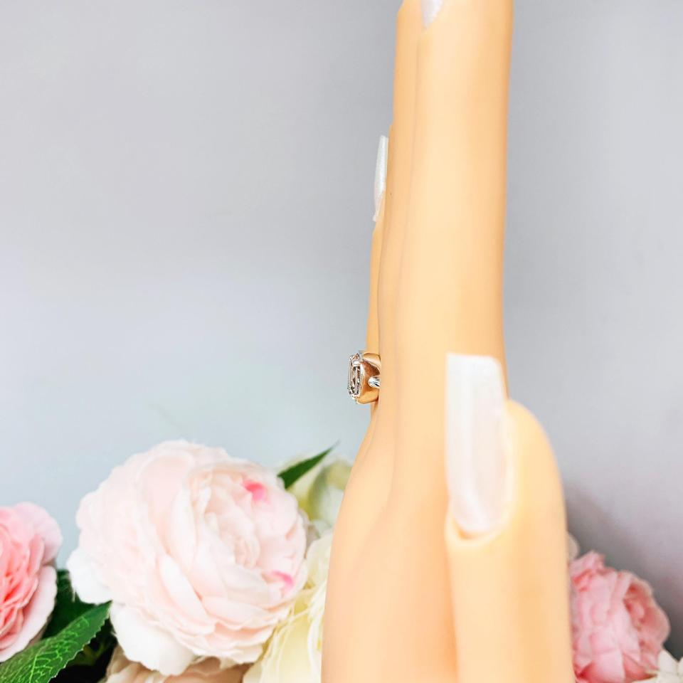 Natural Pink Morganite Oval Ring Size 6 – 9x7mm, Sterling Silver