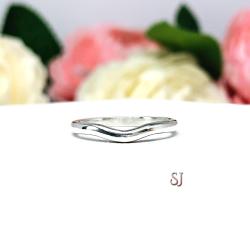 Slightly Curved Wedding Band