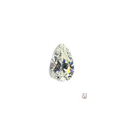 Pear Near Colorless Cubic Zirconia Loose 12x8mm (3 carats) Diamond Simulant