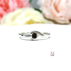 January Birthstone Garnet Stacking Ring SIZE 6 FINAL SALE