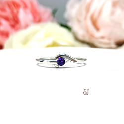 February Birthstone Amethyst Stacking Ring SIZE 7 FINAL SALE