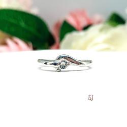 March Birthstone Aquamarine Stacking Ring SIZE 5 FINAL SALE