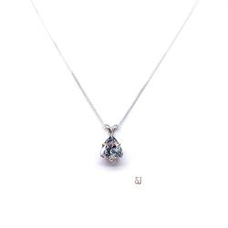 10mm Trillion Cubic Zirconia Pendant With Optional Chain FINAL SALE