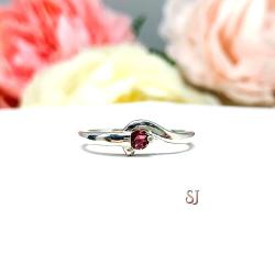 October Birthstone Pink Tourmaline Stacking Ring SIZE 6 FINAL SALE
