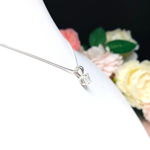 Rainbow Moonstone Round Pendant Necklace – 6mm, Sterling Silver