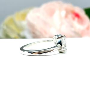 Pear-Cut & Oval-Cut CZ Engagement Ring Size 6 – You and Me, Sterling Silver