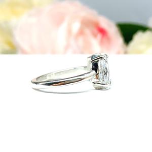 Marquise-Cut & Radiant-Cut CZ Engagement Ring Size 6 – You and Me, Sterling Silver